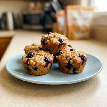 Almond Flour Banana Blueberry Mini Muffins
