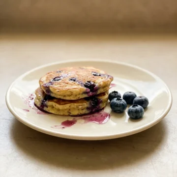 Baby Blueberry Banana Pancakes
