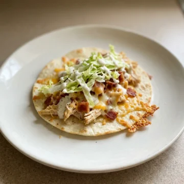Baked Chicken Bacon Ranch Tacos