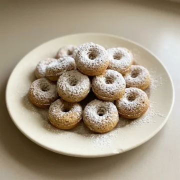 Baked Powdered Sugar Donuts