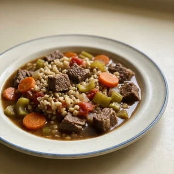 Old Fashioned Beef Barley Stew