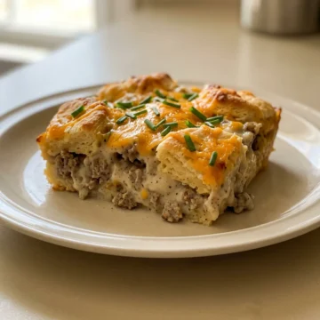 Biscuits and Gravy Casserole