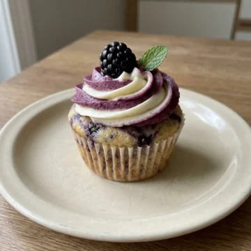 Blackberry Swirl Cupcakes