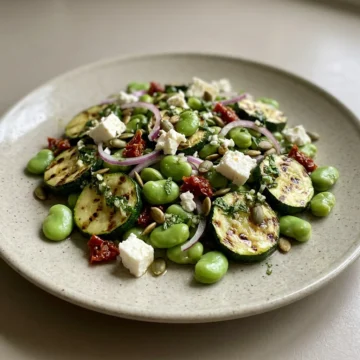 Broad Bean and Zucchini Salad