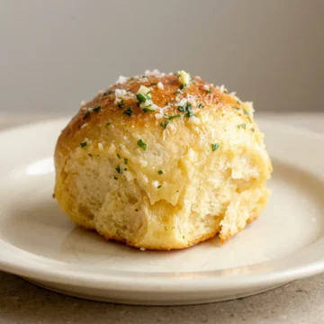 Cast Iron Garlic Butter Dinner Rolls