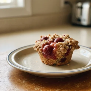 Cherry Cobbler Muffins