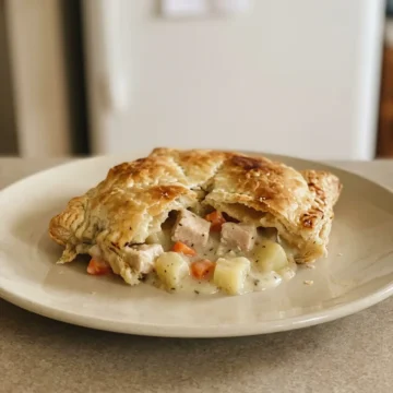 Creamy Chicken Pot Pie with Flaky Puff Pastry
