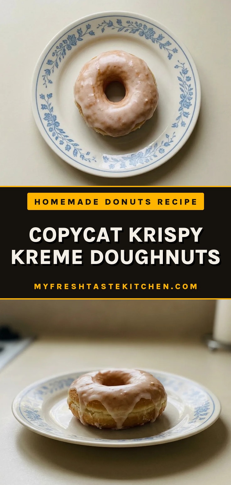 A stack of yeast doughnuts with buttery dough and a glossy vanilla glaze