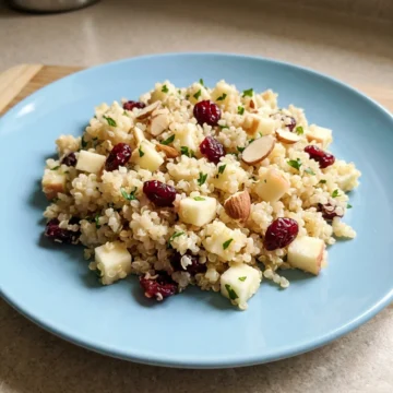 Cranberry Apple Quinoa Salad