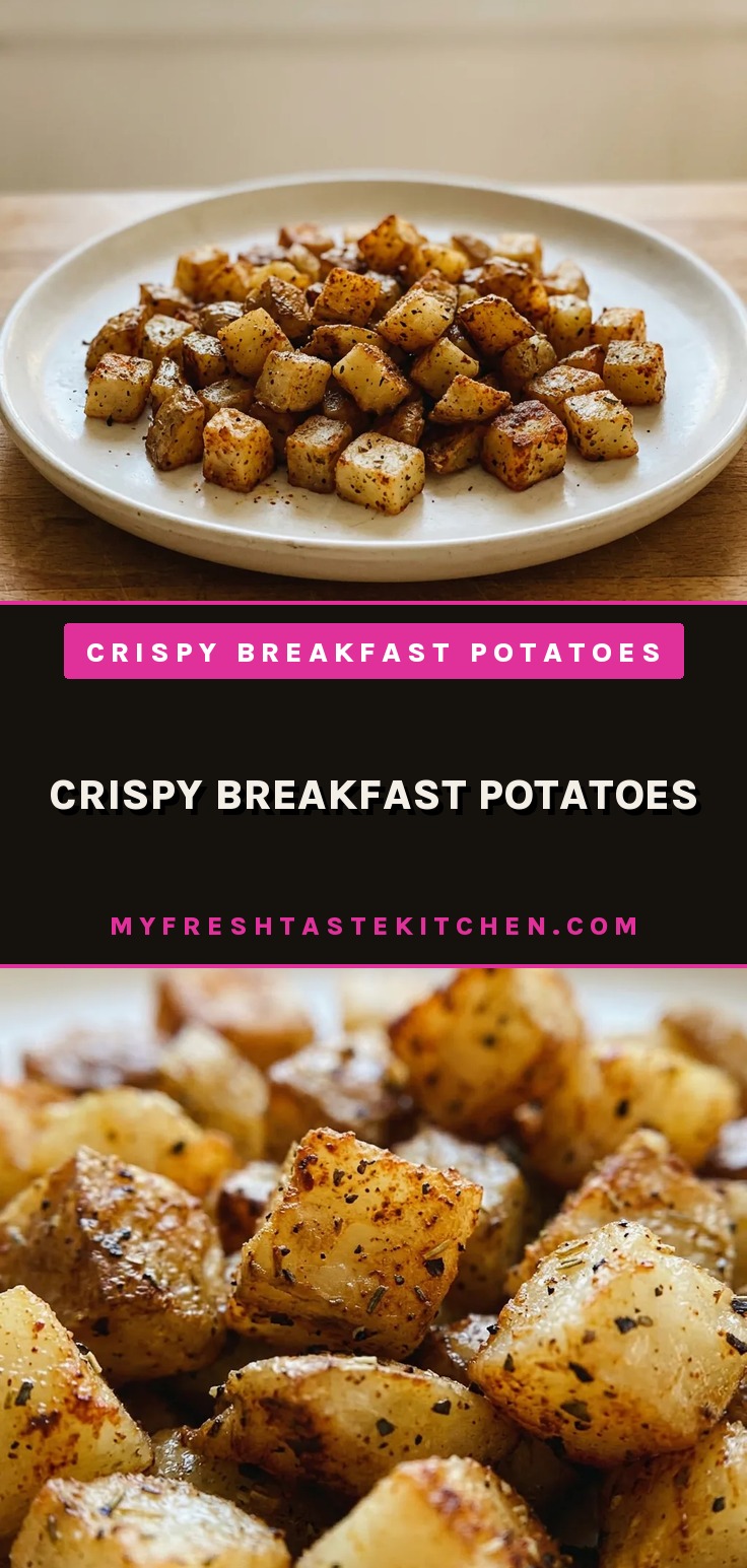 Crispy breakfast potatoes seasoned with smoked paprika and black pepper, golden brown and crunchy on the outside.