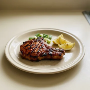 Dijon Mustard Grilled Pork Chops