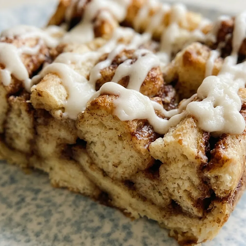 Macro detail of a cinnamon roll with caramelized edges, visible cinnamon swirl, and a glossy maple syrup glaze.