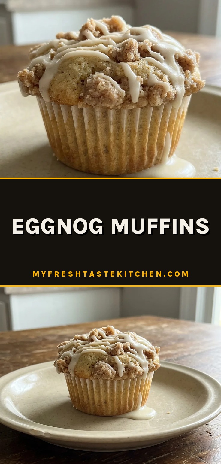 Looking down at three round muffins topped with a dusting of cinnamon and nutmeg, each in a fluted paper liner.
