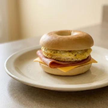 Freezer Breakfast Bagel Sandwiches