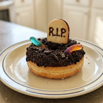 Easy Halloween Donuts (Graveyard Donuts)