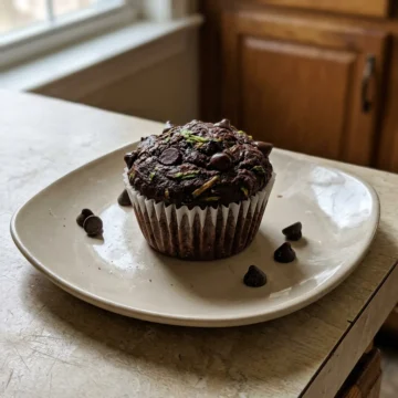 Healthy Chocolate Zucchini Muffins
