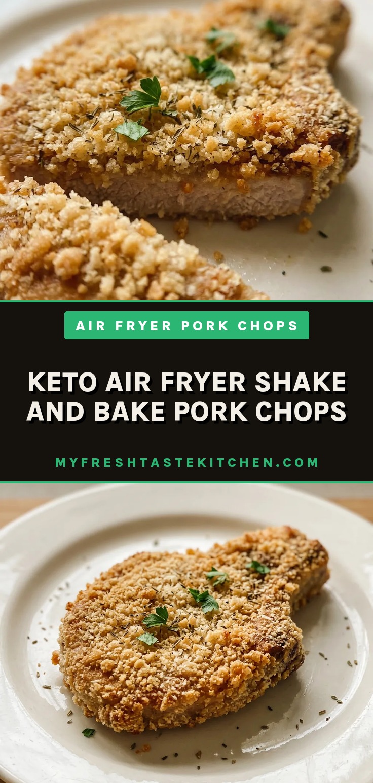 Top-down look at two breaded pork chops with golden crust and visible Italian seasoning specks.