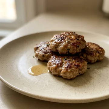 Maple Breakfast Sausage Patties with Pork