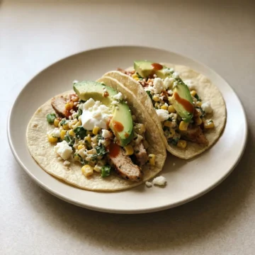 Mexican Street Corn Chicken Tacos