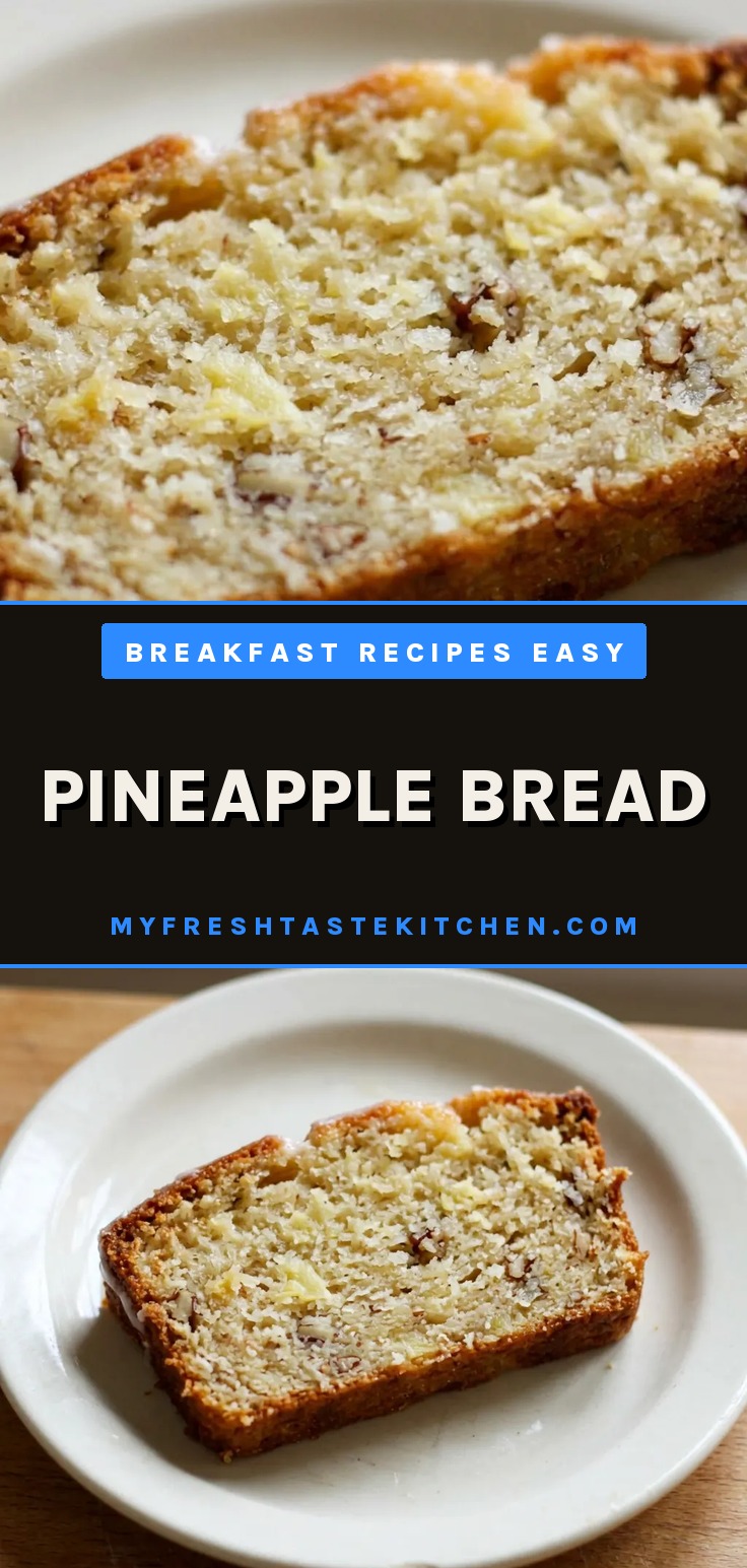 A slice of pineapple bread with a golden crust and soft crumb studded with pineapple bits.