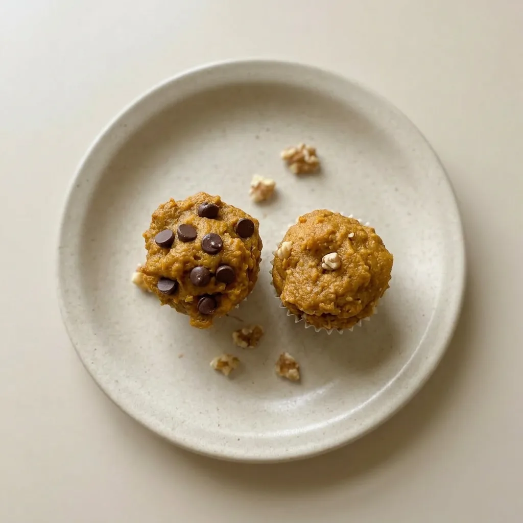 Plated mini muffins arranged in a small basket, their tops lightly browned and slightly cracked.