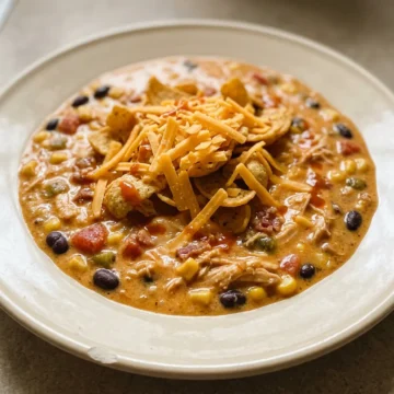 Slow Cooker Cheesy Chicken Chili