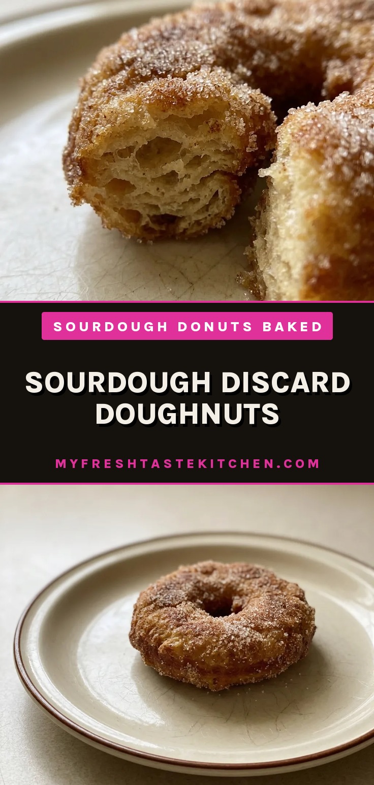 Golden fried sourdough doughnuts coated in cinnamon sugar on paper towels.
