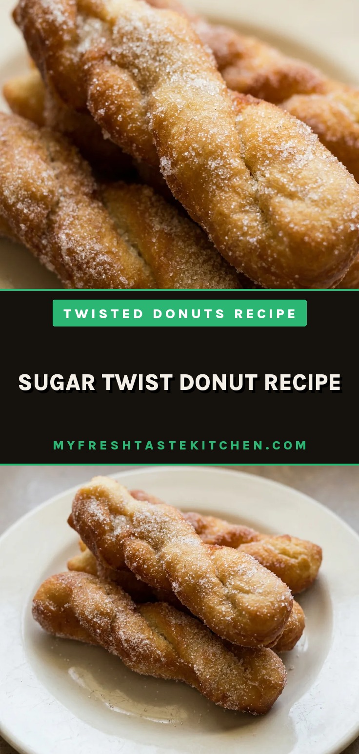 A pile of sugar twist donuts, golden fried dough twists coated in cinnamon sugar, with a glossy, crunchy exterior.