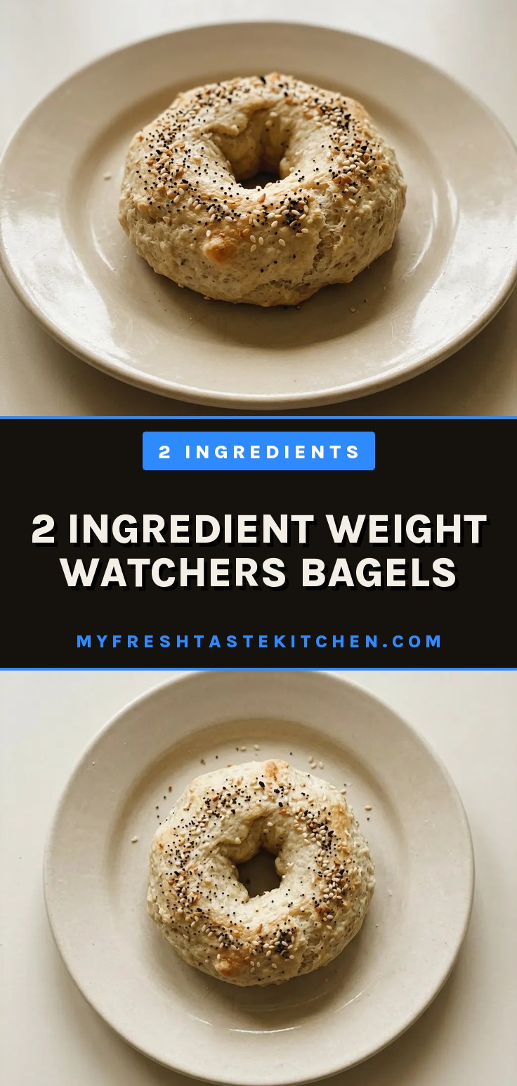 2 ingredient weight watchers bagels with golden brown tops covered in everything bagel seasoning and sesame seeds