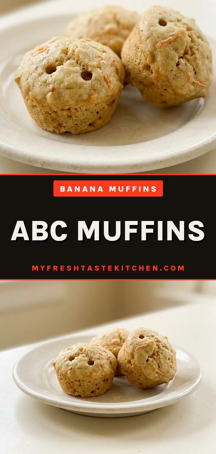 Top-down look at a muffin with apple, banana, and carrot bits, topped with cinnamon streusel.