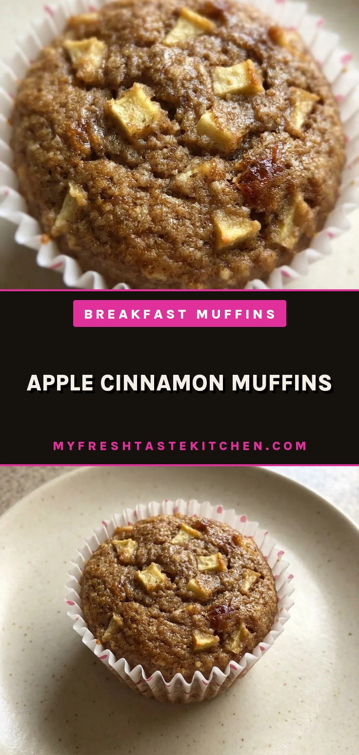 Looking down at three apple cinnamon muffins with almond flour tops and date paste swirls.