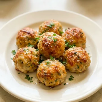 Juicy Baked Chicken Meatballs