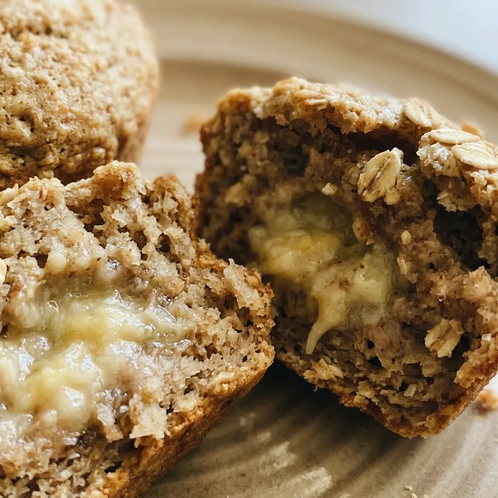 Macro detail of a muffin's crumb showing oats, flaxseed, and melted chocolate chips.