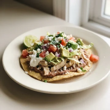 Chicken Tostadas