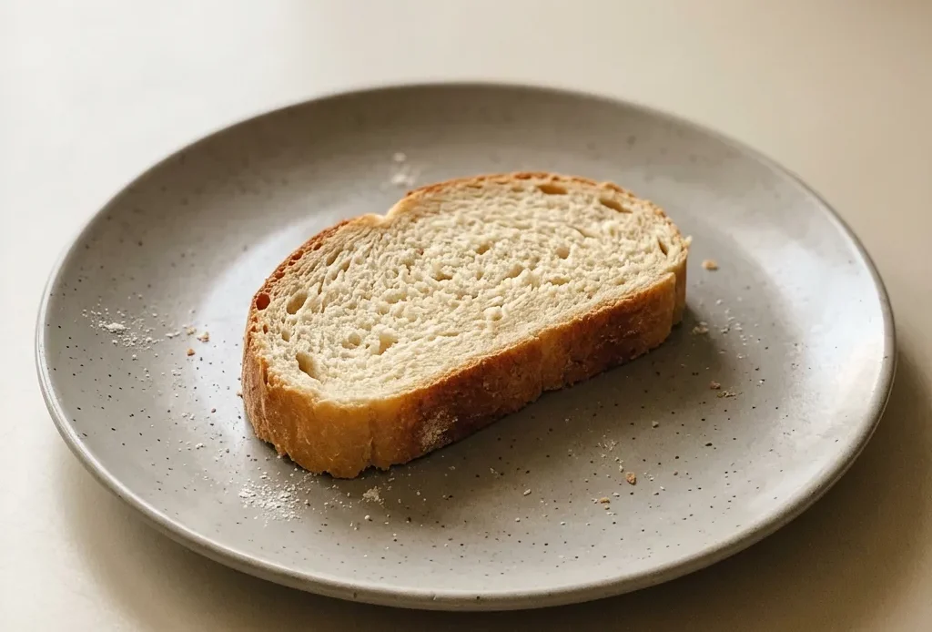 Overhead shot of a round loaf of bread with a golden crust, drizzled with olive oil and sprinkled with flour.