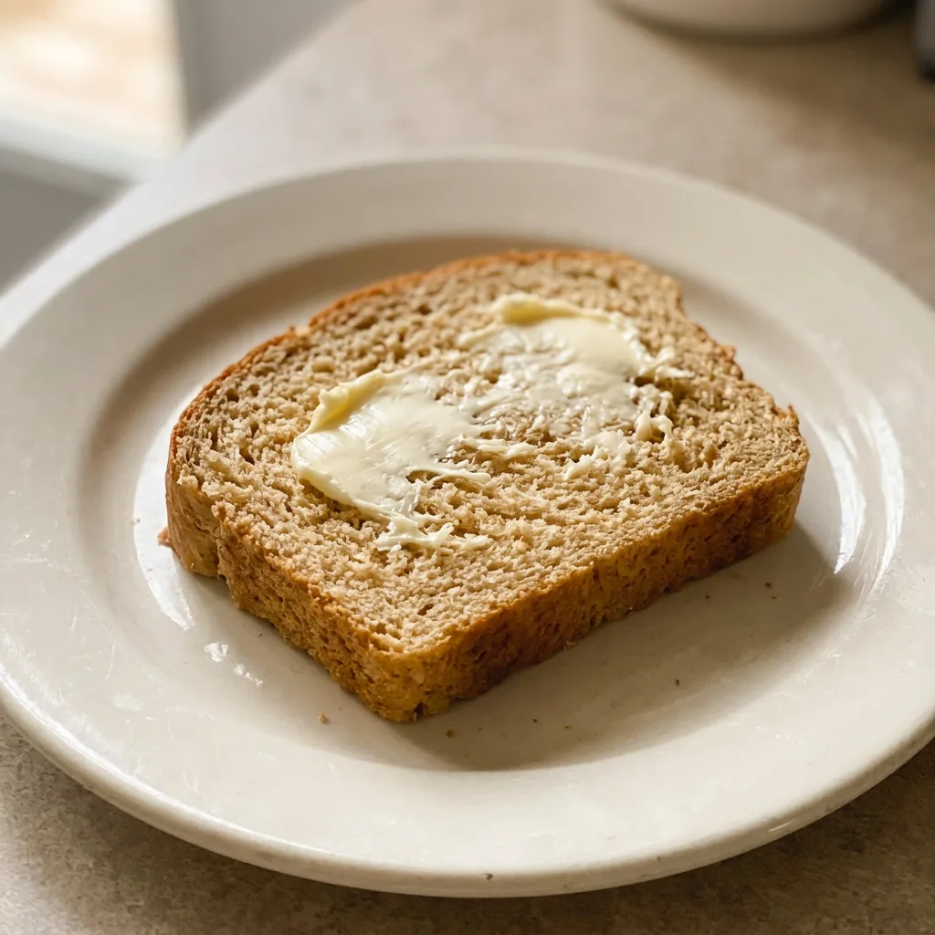 Looking down at a round loaf of honey wheat bread, sliced into wedges, with honey drizzled on top.
