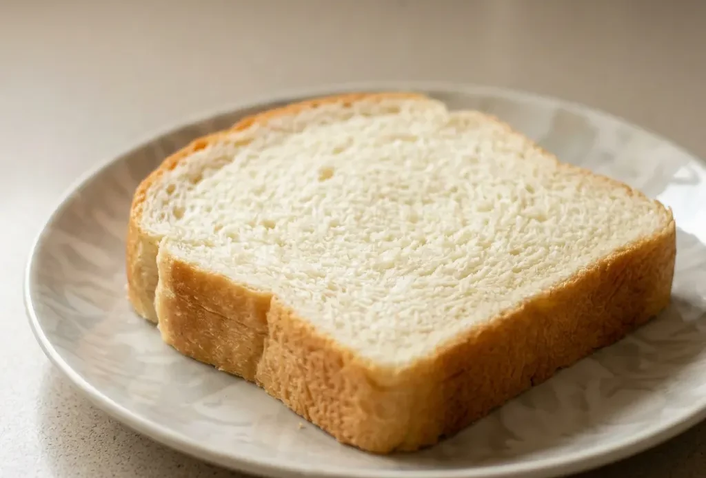 Bird's-eye view of a round loaf of milk bread with a golden brown crust, sliced into wedges revealing a soft, pale interior.