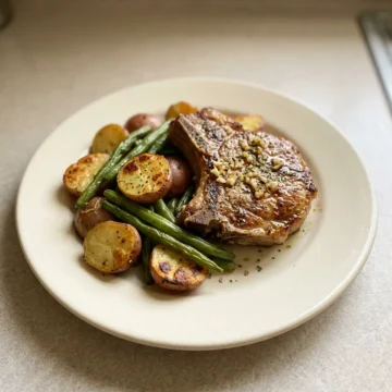 Sheet Pan Lemon Garlic Pork Chops