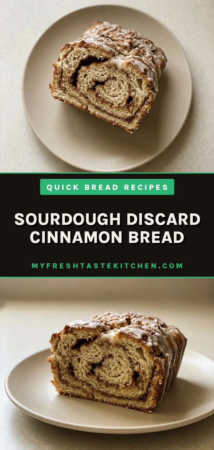 Overhead shot of a round loaf of cinnamon bread with a spiral of cinnamon sugar on top, sliced into wedges.