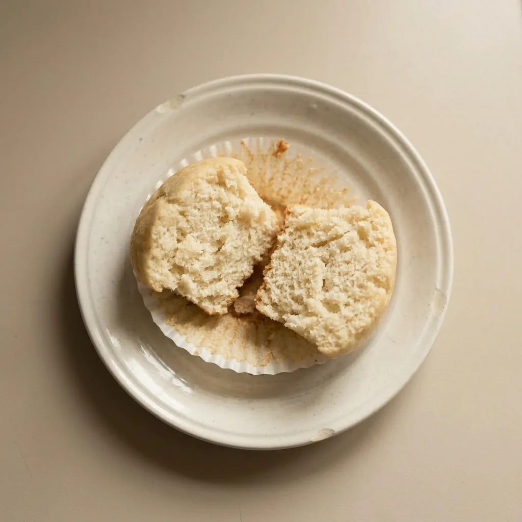 A plate of white cupcakes topped with creamy vanilla frosting, each with a smooth swirl.