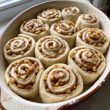 Caramel Apple Cinnamon Rolls