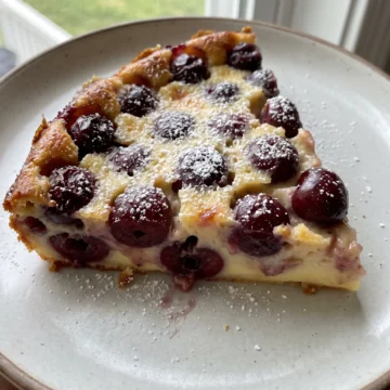 Creamy Cherry Clafoutis