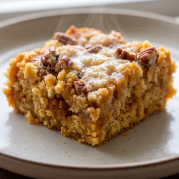 Pumpkin Dump Cake with Pecans