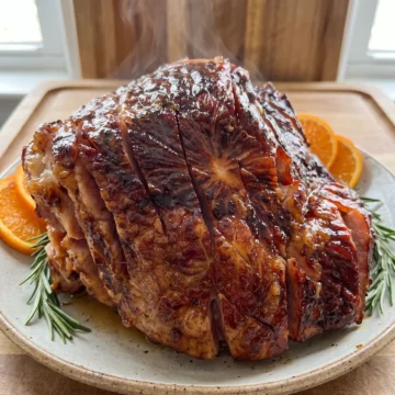 Slow Cooker Glazed Ham