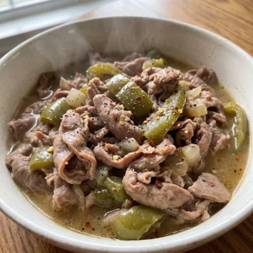 Southern Chitterlings with Onion and Bell Pepper