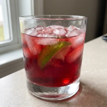 Vodka Cranberry Cocktail with Lime