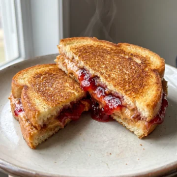 Fried Peanut Butter and Jelly Sandwich