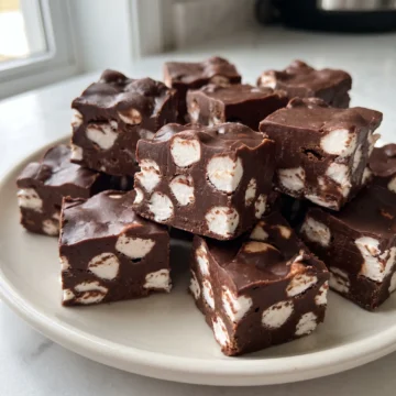 Marshmallow Chocolate Fudge with Condensed Milk
