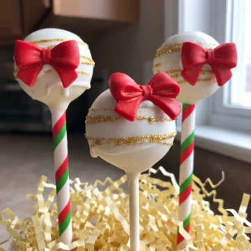 Tri-Colored Christmas Cake Pops on Sticks